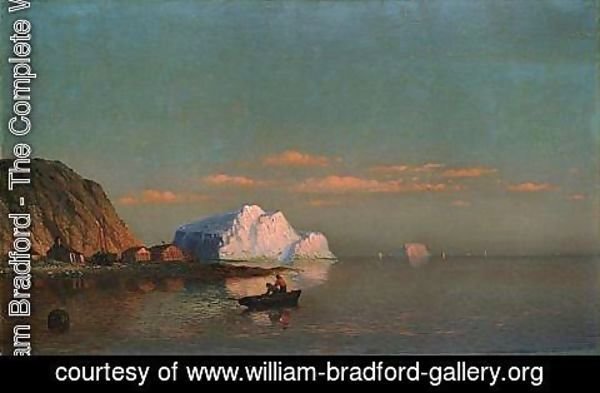 William Bradford - Sunset, Cape St. Michaels, Labrador