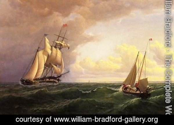 William Bradford - Whaler off the Vineyard - Outward Bound