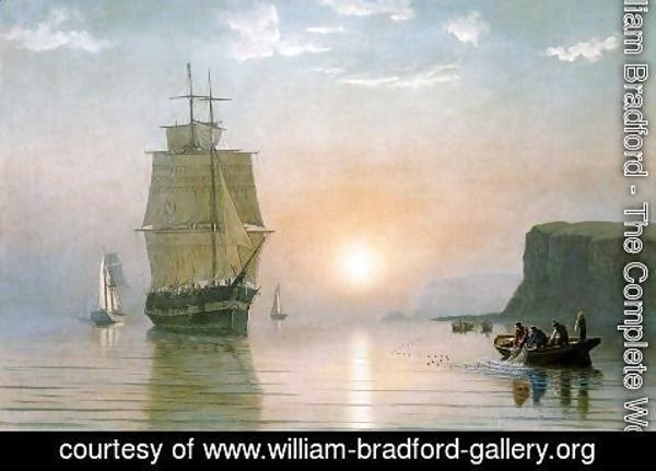 William Bradford - Sunrise off Grand Manan