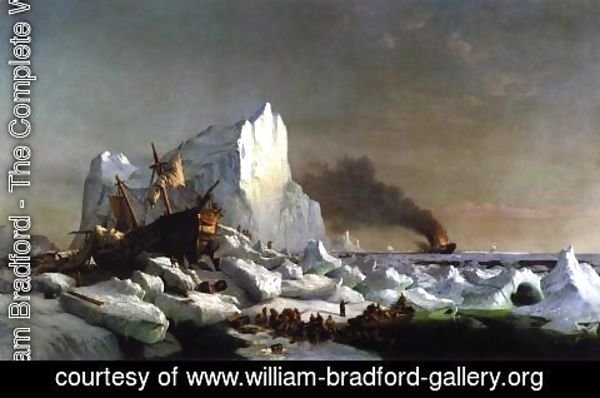 William Bradford - Sealers Crushed by Icebergs