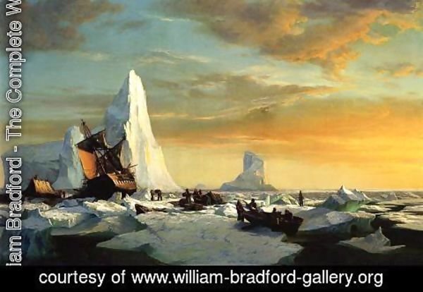 William Bradford - Whalers Trapped by Arctic Ice