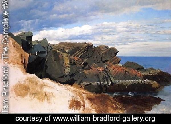 William Bradford - Rock Study at Nahant, Massachusetts