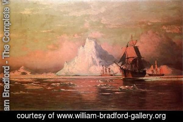 William Bradford - Whalers After the Nip in Melville Bay