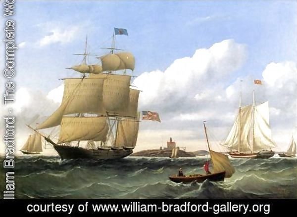 William Bradford - The Whaleship "Emma C. Jones" off Round Hills, New Bedford