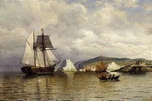 William Bradford - Entering harbor, coast of labrador
