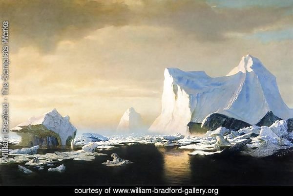 Icebergs In The Arctic
