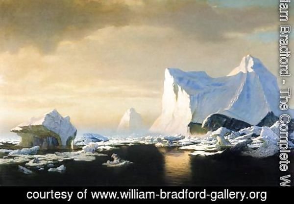 William Bradford - Icebergs In The Arctic