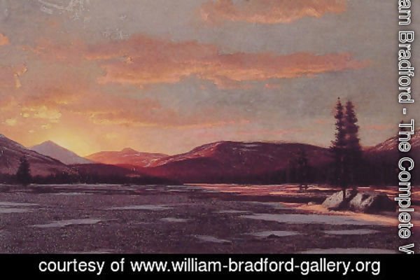 William Bradford - Winter Sunset
