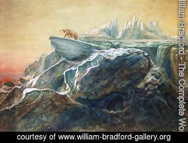 William Bradford - Landscape at Sunset