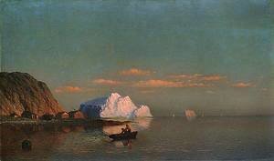 William Bradford - Sunset, Cape St. Michaels, Labrador