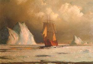 William Bradford - Working Through the Ice in Melville Bay