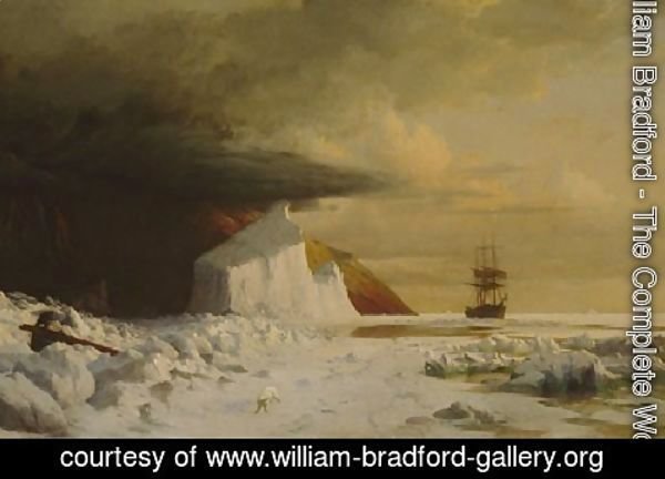 William Bradford - An Arctic Summer: Boring Through the Pack in Melville Bay