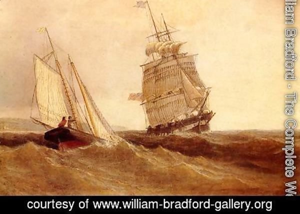 William Bradford - Passing Ships