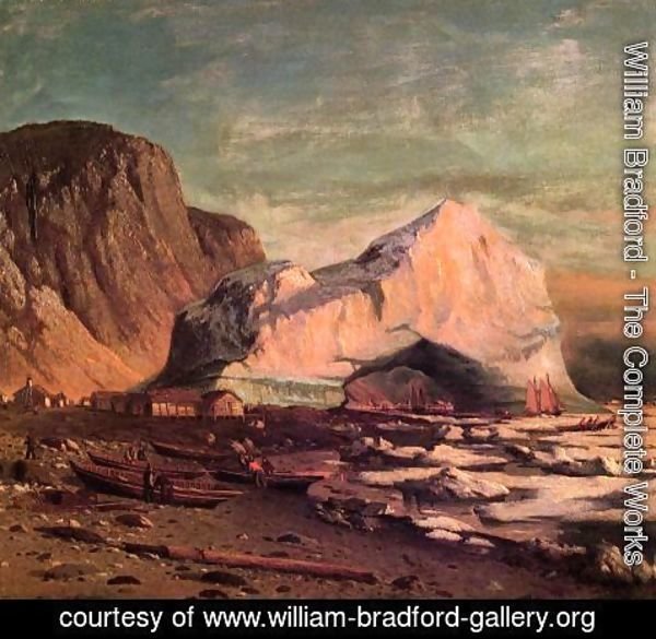 William Bradford - The Ice Gate of Cape St. Michael