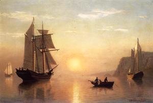 William Bradford - Sunset Calm in the Bay of Fundy