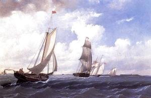 William Bradford - The ' Mary' of Boston Returning to Port