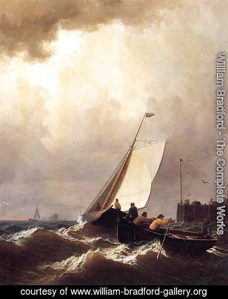 William Bradford - Rough Seas
