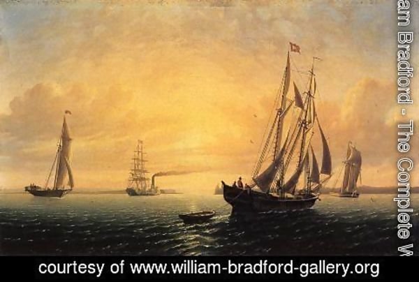 William Bradford - The Schooner 'Jane' of Bath, Maine