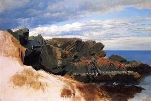 William Bradford - Rock Study at Nahant, Massachusetts