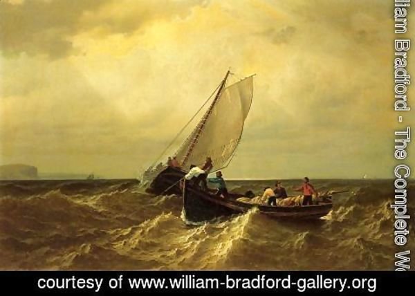 William Bradford - Fishing Boats On The Bay Of Fundy
