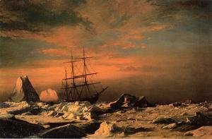 William Bradford - Ice Dwellers Watching The Invaders