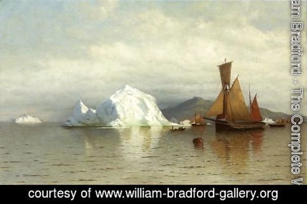 William Bradford - Labrador Fishing Boats Near Cape Charles