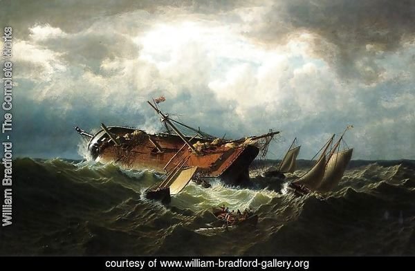 Shipwreck Off Nantucket (Wreck Off Nantucket After A Storm)