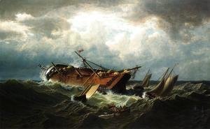 William Bradford - Shipwreck Off Nantucket (Wreck Off Nantucket After A Storm)
